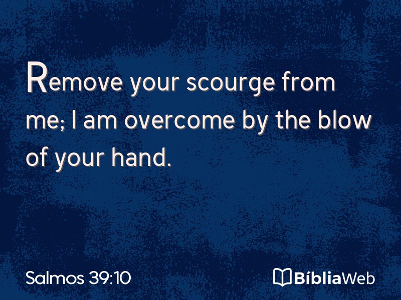 Salmos 39:10 em imagem para compartilhar