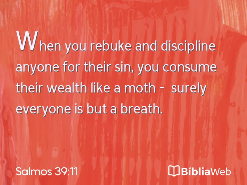 Salmos 39:11 em imagem para compartilhar