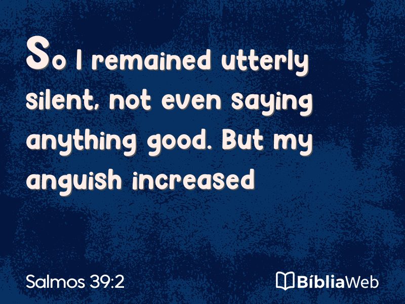 Salmos 39:2 em imagem para compartilhar