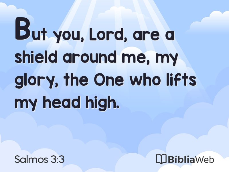 Salmos 3:3 em imagem para compartilhar