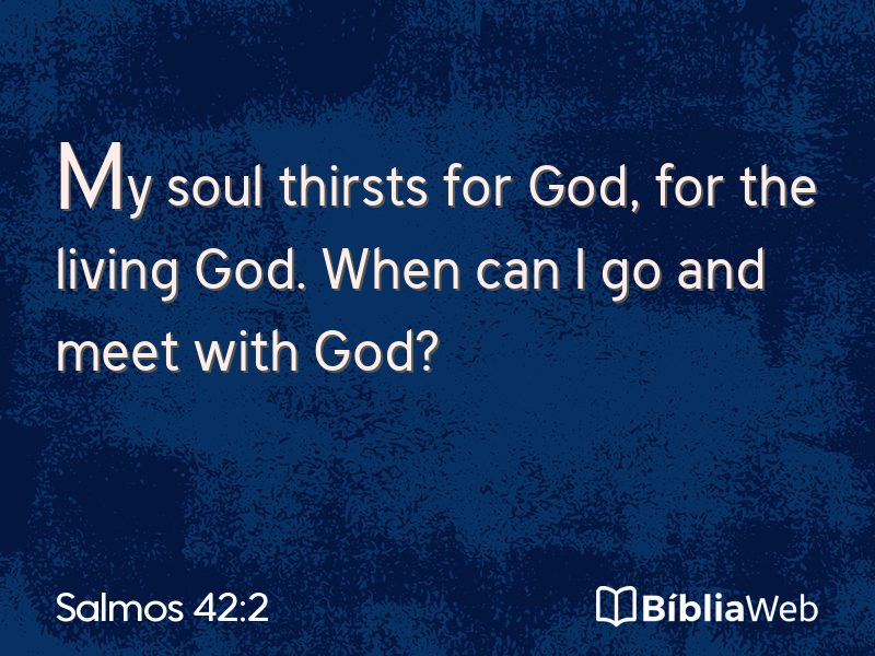 Salmos 42:2 em imagem para compartilhar