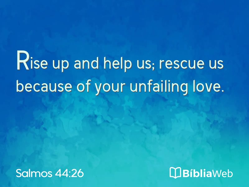 Salmos 44:26 em imagem para compartilhar