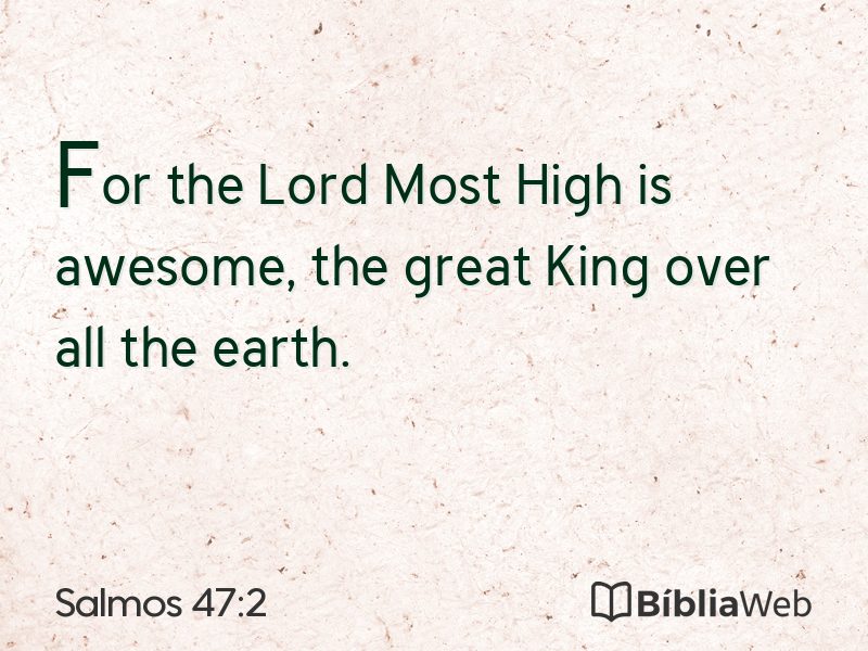 Salmos 47:2 em imagem para compartilhar