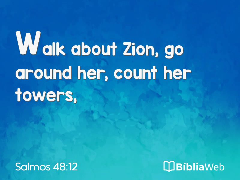 Salmos 48:12 em imagem para compartilhar