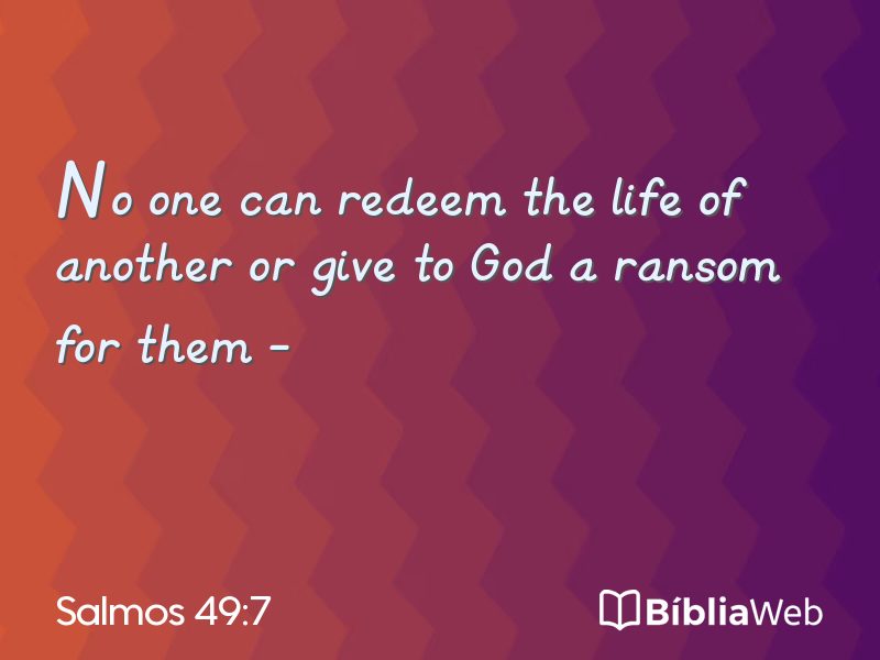 Salmos 49:7 em imagem para compartilhar