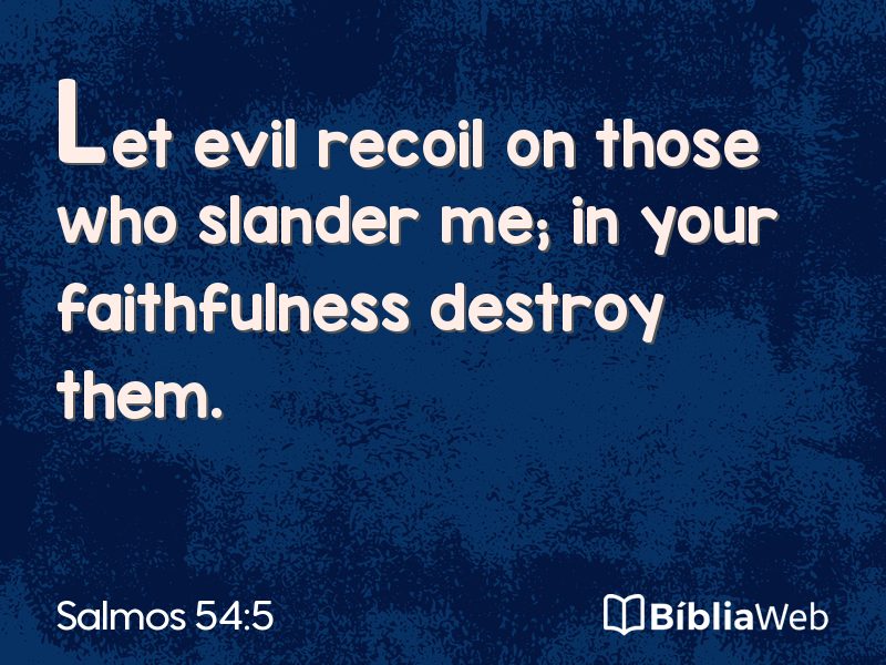 Salmos 54:5 em imagem para compartilhar