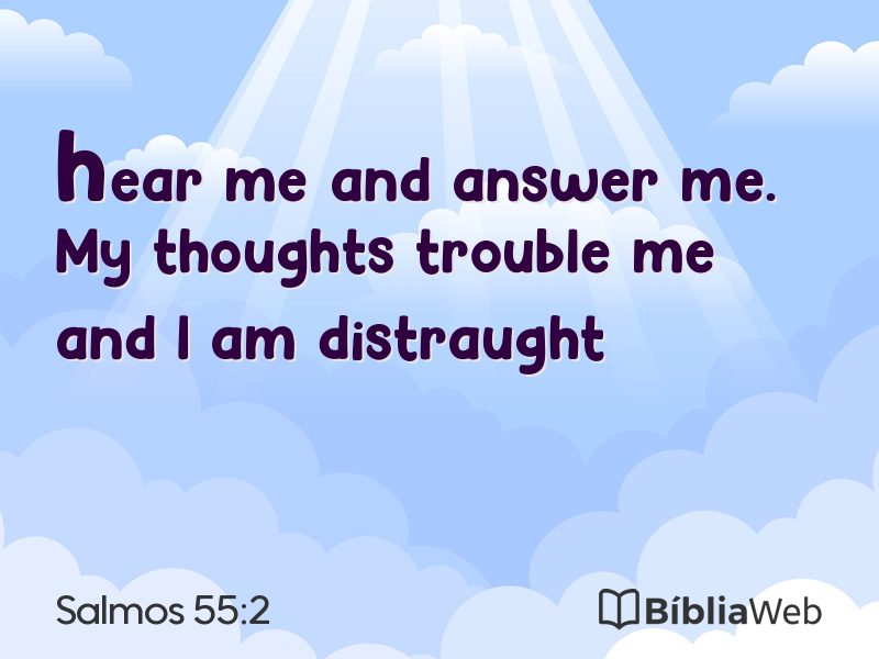 Salmos 55:2 em imagem para compartilhar