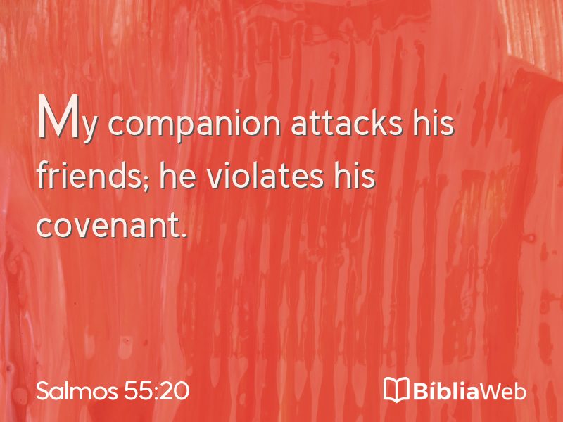Salmos 55:20 em imagem para compartilhar