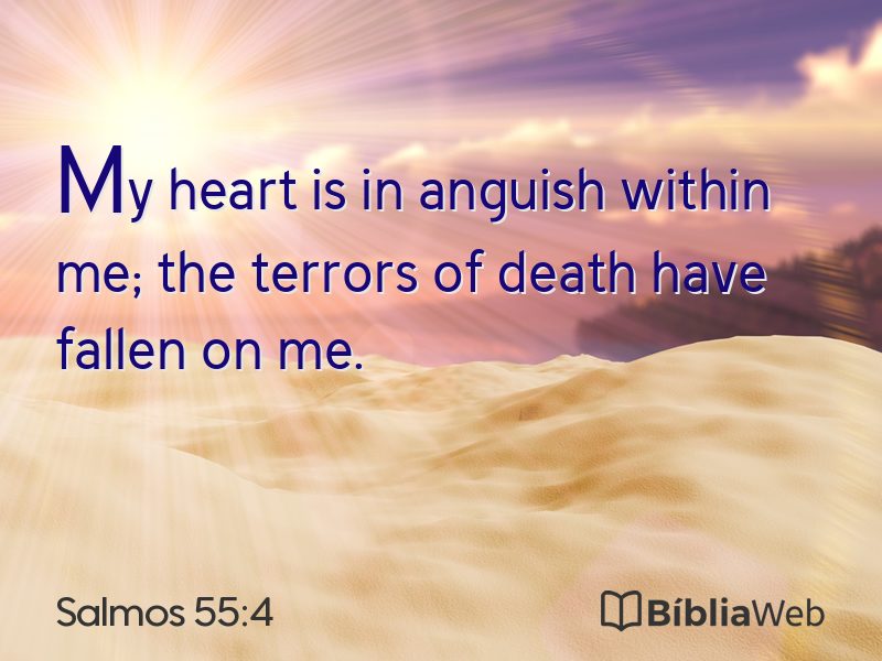 Salmos 55:4 em imagem para compartilhar