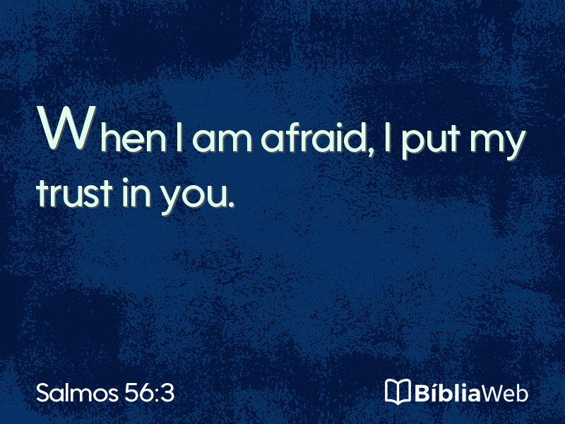 Salmos 56:3 em imagem para compartilhar