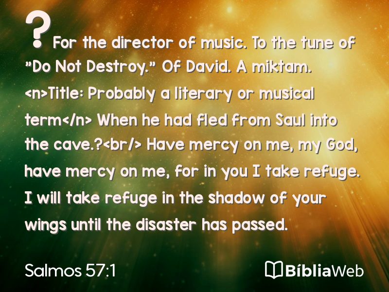Salmos 57:1 em imagem para compartilhar