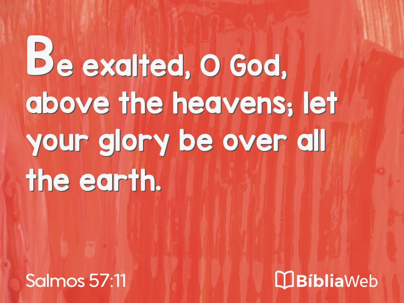 Salmos 57:11 em imagem para compartilhar