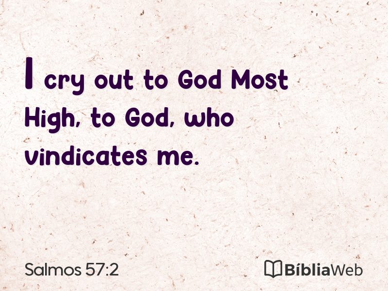 Salmos 57:2 em imagem para compartilhar