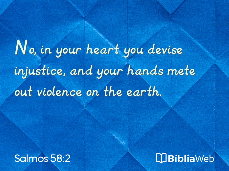 Salmos 58:2 em imagem para compartilhar
