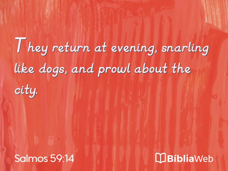 Salmos 59:14 em imagem para compartilhar