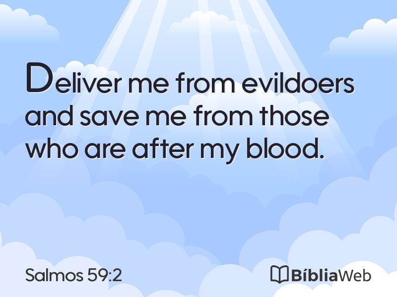 Salmos 59:2 em imagem para compartilhar