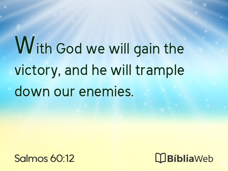 Salmos 60:12 em imagem para compartilhar