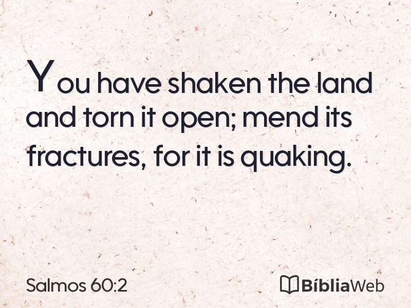 Salmos 60:2 em imagem para compartilhar
