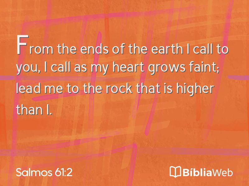 Salmos 61:2 em imagem para compartilhar