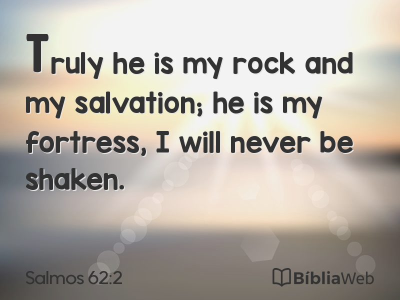Salmos 62:2 em imagem para compartilhar