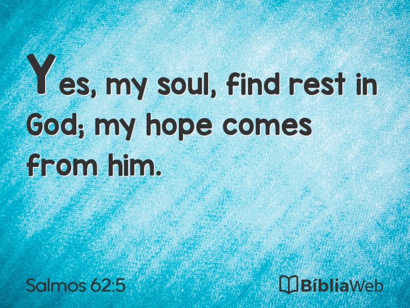 Salmos 62:5 em imagem para compartilhar