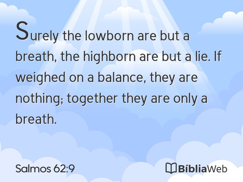 Salmos 62:9 em imagem para compartilhar