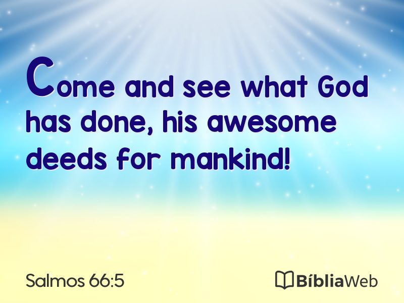 Salmos 66:5 em imagem para compartilhar