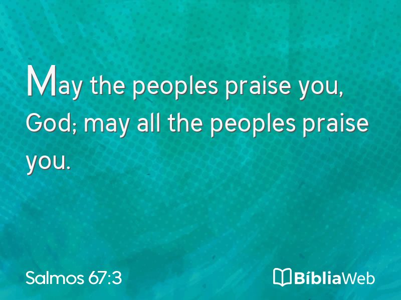 Salmos 67:3 em imagem para compartilhar