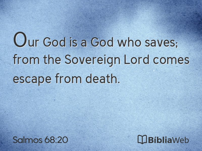 Salmos 68:20 em imagem para compartilhar