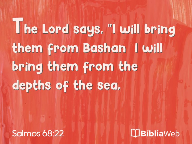 Salmos 68:22 em imagem para compartilhar