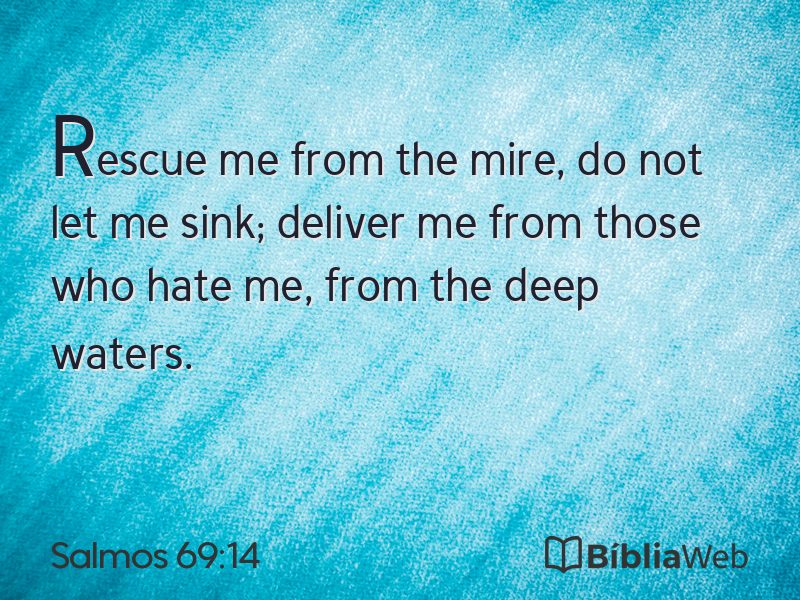 Salmos 69:14 em imagem para compartilhar
