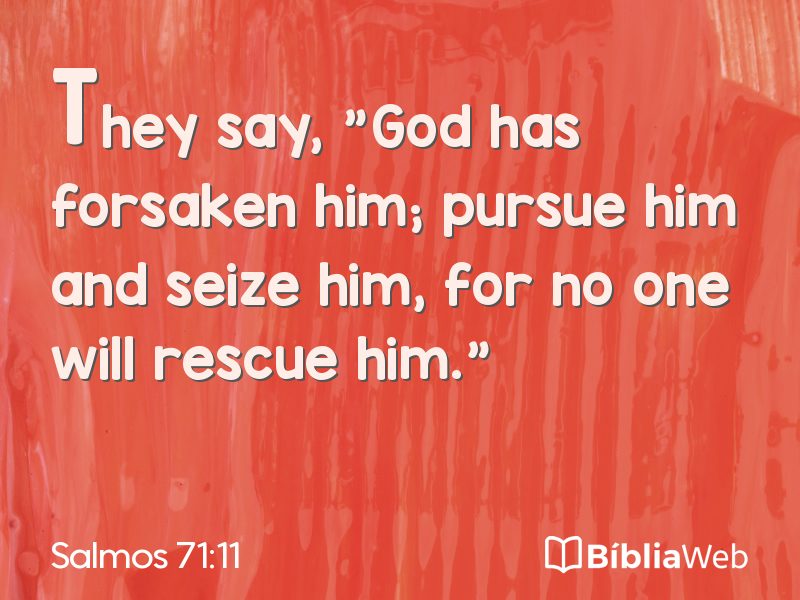 Salmos 71:11 em imagem para compartilhar