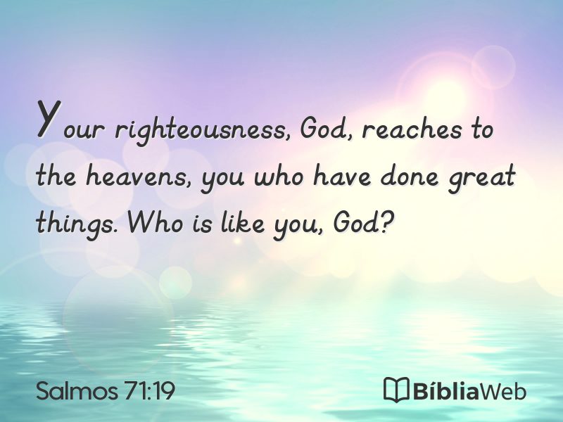 Salmos 71:19 em imagem para compartilhar