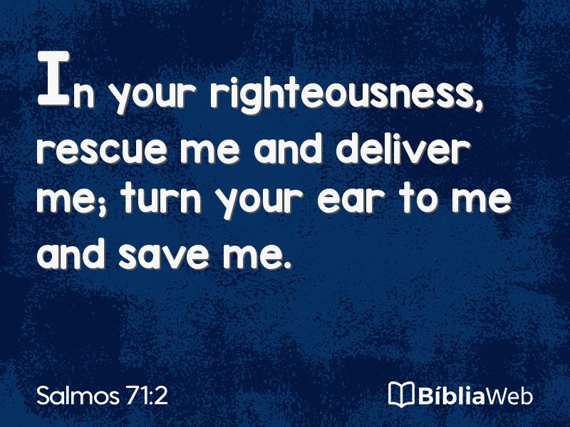 Salmos 71:2 em imagem para compartilhar