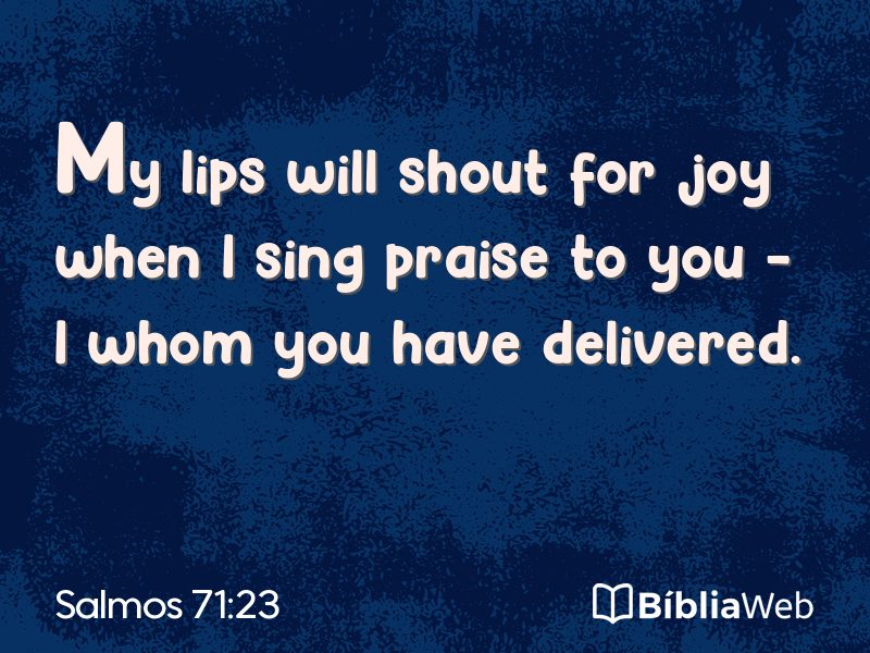 Salmos 71:23 em imagem para compartilhar