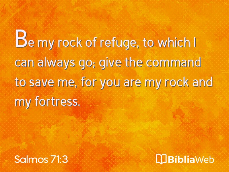 Salmos 71:3 em imagem para compartilhar
