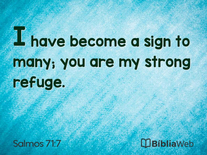Salmos 71:7 em imagem para compartilhar