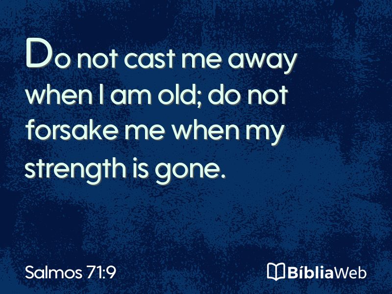Salmos 71:9 em imagem para compartilhar