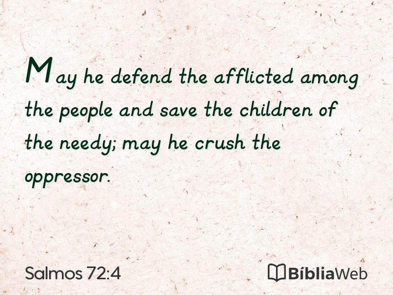 Salmos 72:4 em imagem para compartilhar