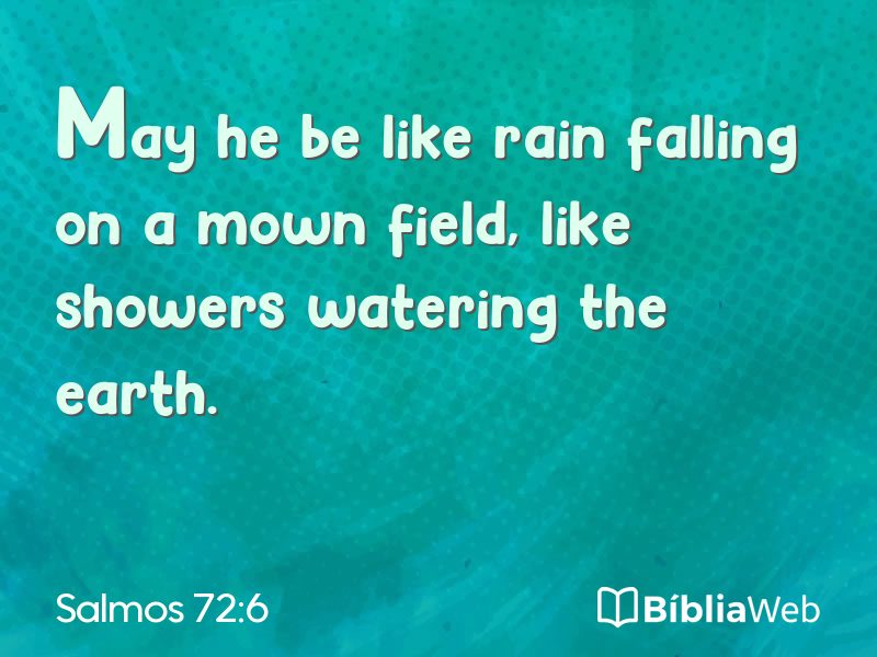 Salmos 72:6 em imagem para compartilhar