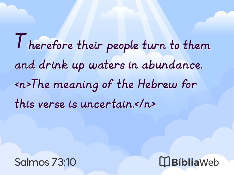 Salmos 73:10 em imagem para compartilhar