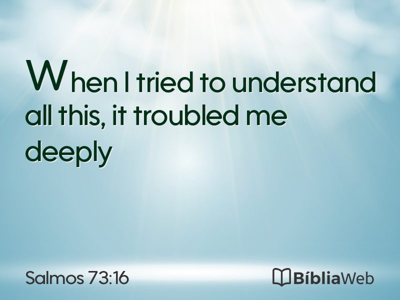 Salmos 73:16 em imagem para compartilhar