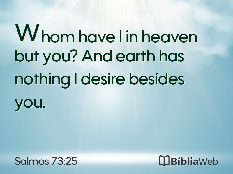 Salmos 73:25 em imagem para compartilhar