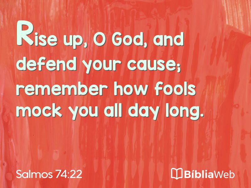 Salmos 74:22 em imagem para compartilhar