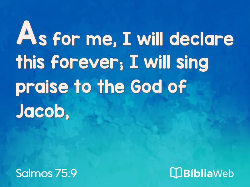 Salmos 75:9 em imagem para compartilhar
