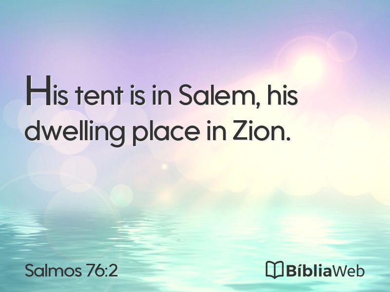 Salmos 76:2 em imagem para compartilhar