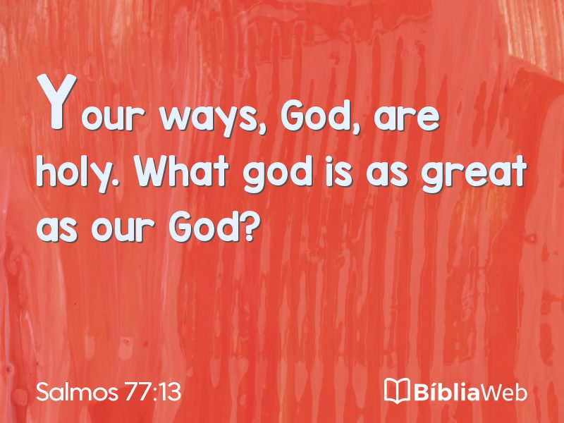 Salmos 77:13 em imagem para compartilhar