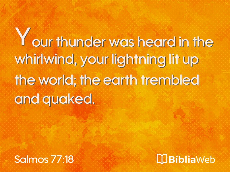 Salmos 77:18 em imagem para compartilhar