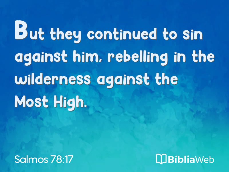 Salmos 78:17 em imagem para compartilhar