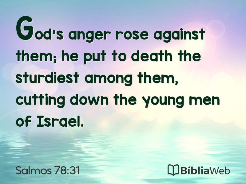Salmos 78:31 em imagem para compartilhar